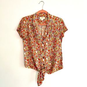 Anthropologie Fruit Blouse